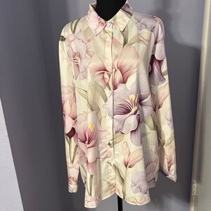 Floral Button-Up Women’s Shirt